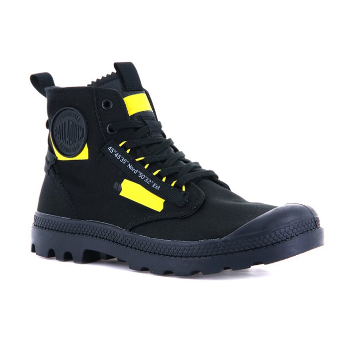 Bottes Palladium Pampa Hi Re-craft Femme Noir | FR ZYN902T